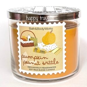 PUMPKIN PEANUT BRITTLE 3 Wick Candle